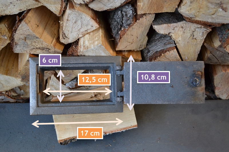 17x17 revisionstür backofentür holzofentür horno hierro fundido pizzaofentür dz0